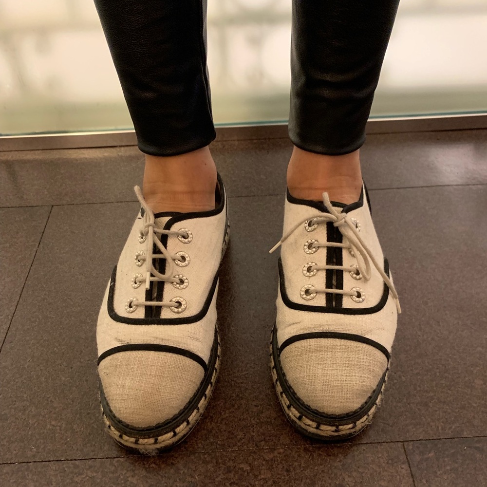 Chanel espadrille sneakers